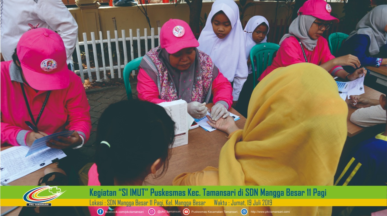 SI IMUT Puskesmas ada di SDN Mangga Besar 11 Pagi.
